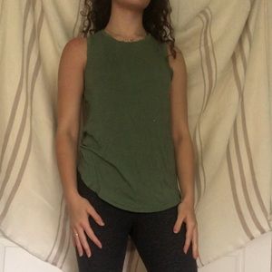 Olive green tank top